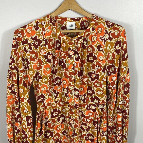 CAbi 70s style Daydream Floral Long Sleeve Dress - Multicolor XS - Picture 3 of 15